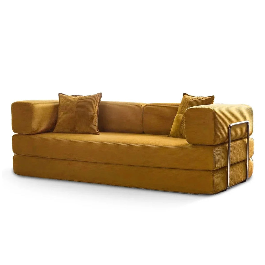 Canapé-lit convertible de 78,8 cm avec coussin de soutien dorsal et accoudoirs
