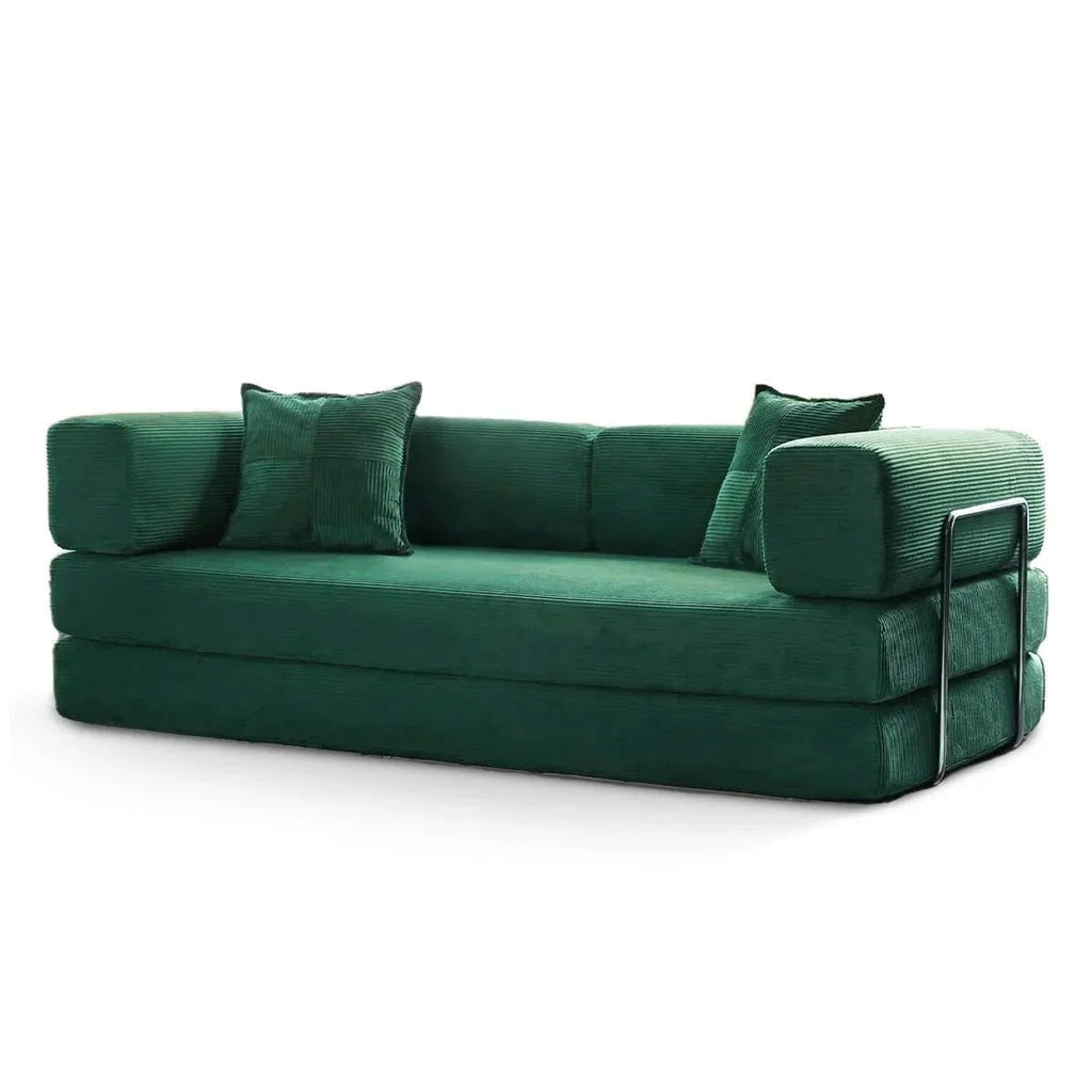 Canapé-lit convertible de 78,8 cm avec coussin de soutien dorsal et accoudoirs