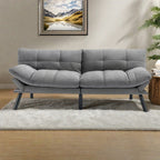 Canapé-lit convertible en cuir avec dossier réglable (70,87 €)