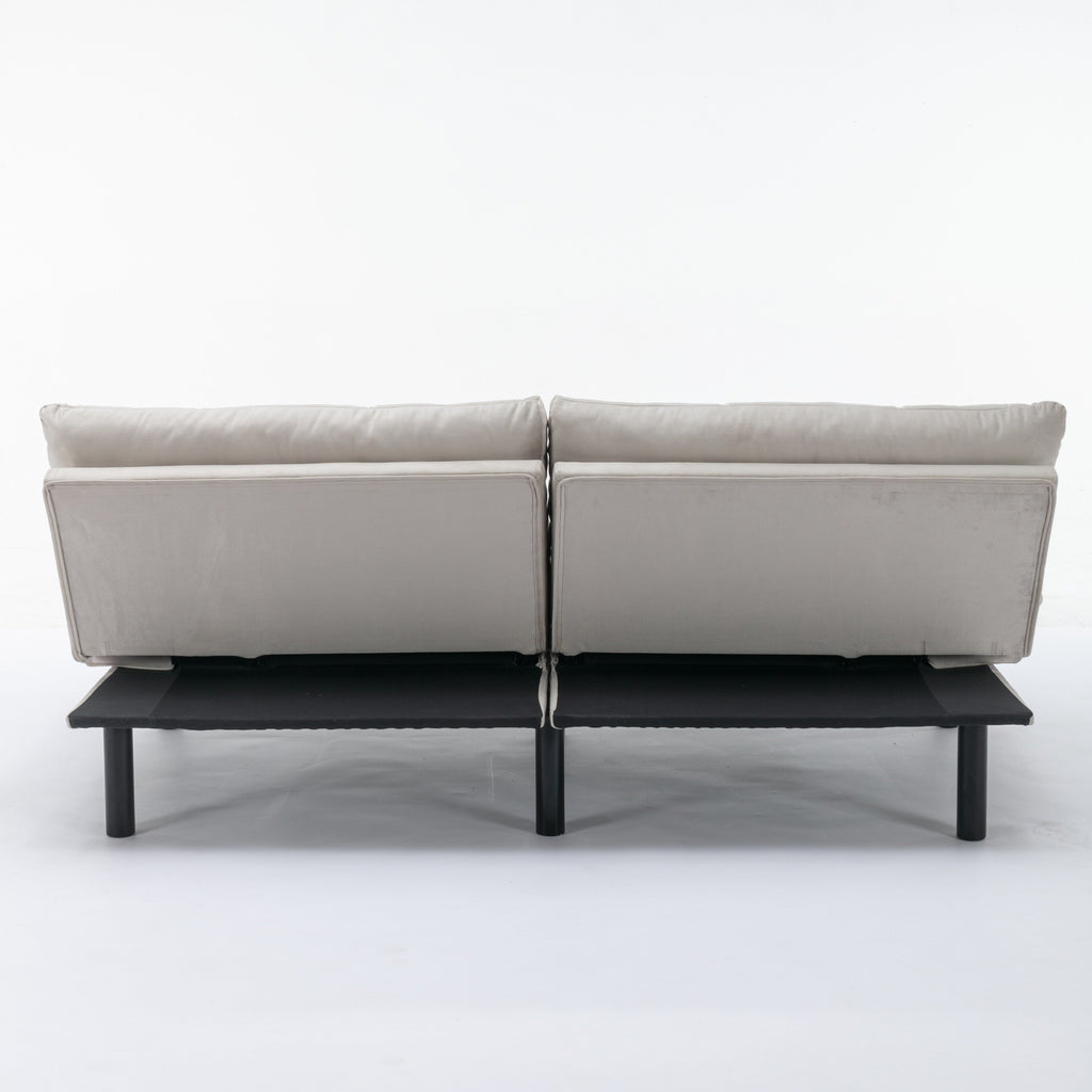 Canapé convertible en tissu moderne de 70,9 pouces avec dossier réglable