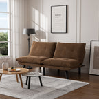 Canapé convertible en tissu moderne de 70,9 pouces avec dossier réglable