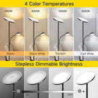 Lampadaire torche à 70 LED avec commande tactile et télécommande - N/A