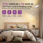 Lampadaire torche à 70 LED avec commande tactile et télécommande - N/A