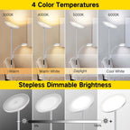 Lampadaire torche à 70 LED avec commande tactile et télécommande - N/A