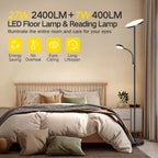 Lampadaire torche à 70 LED avec commande tactile et télécommande - N/A