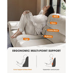 Canapé 2 places en chenille 71,25 po – Assise profonde avec coussin 8 places, accoudoir convertible et housse amovible