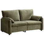 Canapé 2 places en chenille 71,28 pouces, confort nuageux avec éponge haute résilience, design minimaliste moderne