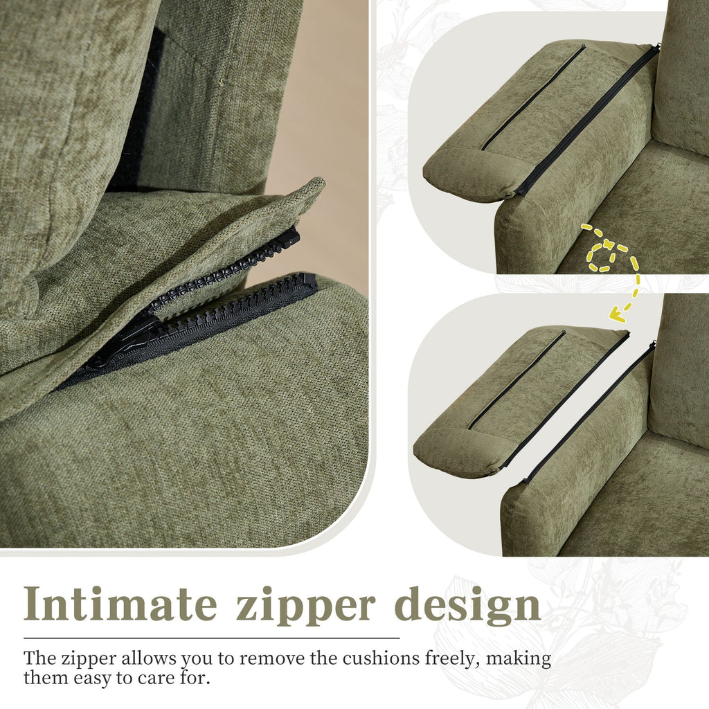 Canapé 2 places en chenille 71,28 pouces, confort nuageux avec éponge haute résilience, design minimaliste moderne