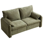 Canapé 2 places en chenille 71,28 pouces, confort nuageux avec éponge haute résilience, design minimaliste moderne