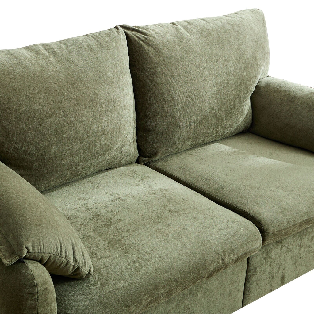 Canapé 2 places en chenille 71,28 pouces, confort nuageux avec éponge haute résilience, design minimaliste moderne