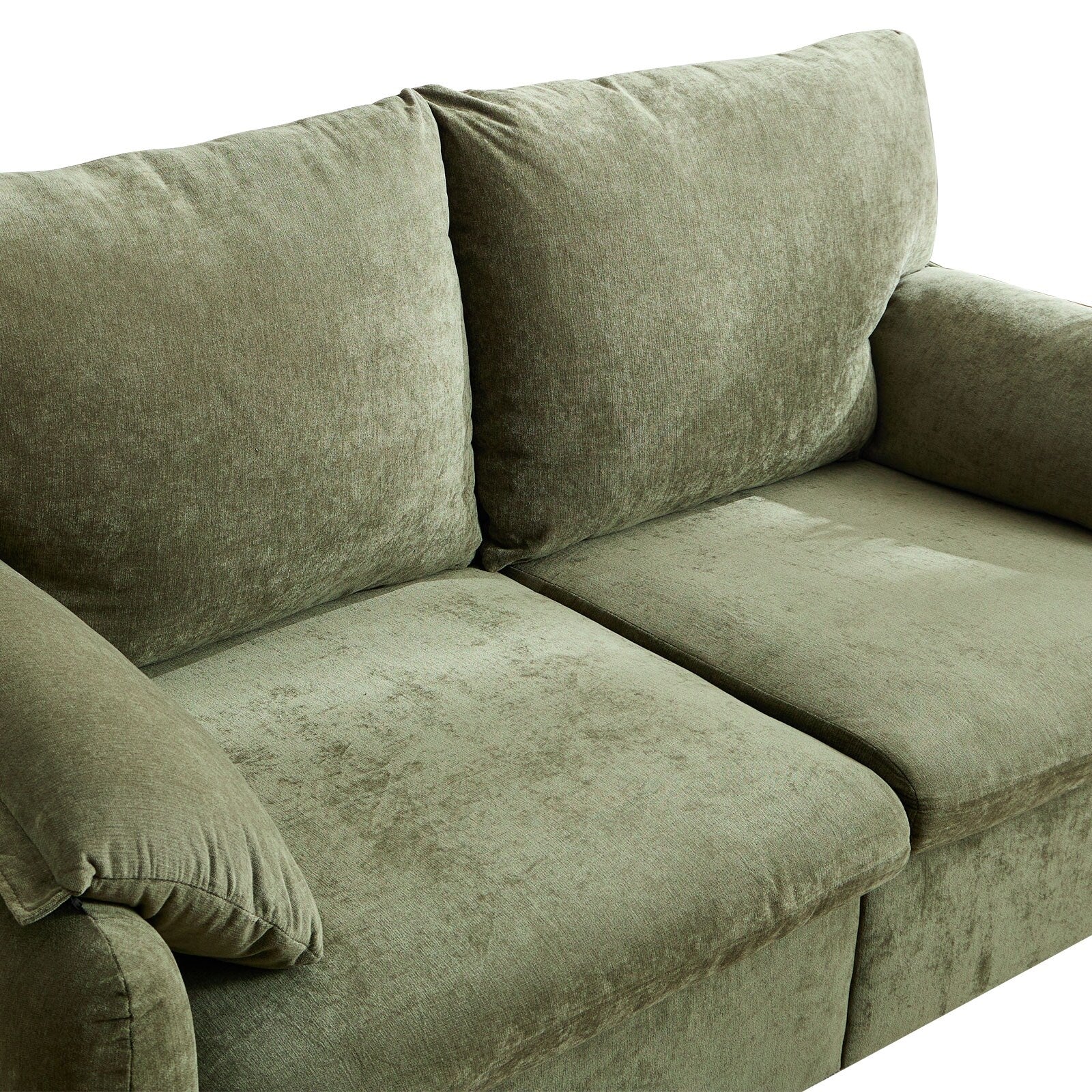 Canapé 2 places en chenille 71,28 pouces, confort nuageux avec éponge haute résilience, design minimaliste moderne