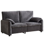 Canapé 2 places en chenille 71,28 pouces, confort nuageux avec éponge haute résilience, design minimaliste moderne