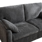 Canapé 2 places en chenille 71,28 pouces, confort nuageux avec éponge haute résilience, design minimaliste moderne