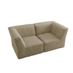 Canapé sectionnel modulaire en velours côtelé de 71 W, entièrement moulé en éponge