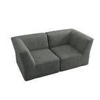 Canapé sectionnel modulaire en velours côtelé de 71 W, entièrement moulé en éponge