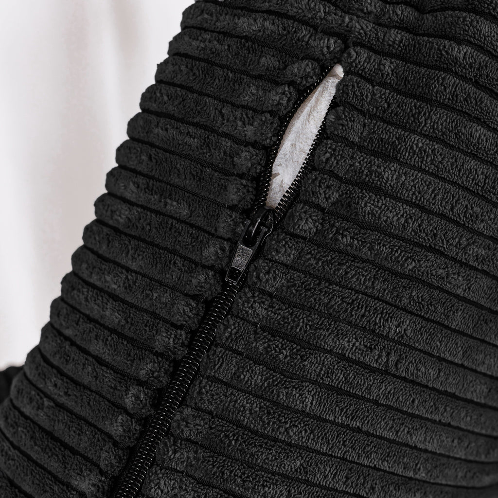 Canapé 3 places en velours côtelé 72,64 avec coussins en éponge haute densité et à ressorts