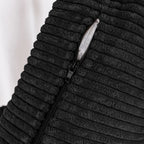 Canapé 3 places en velours côtelé 72,64 avec coussins en éponge haute densité et à ressorts