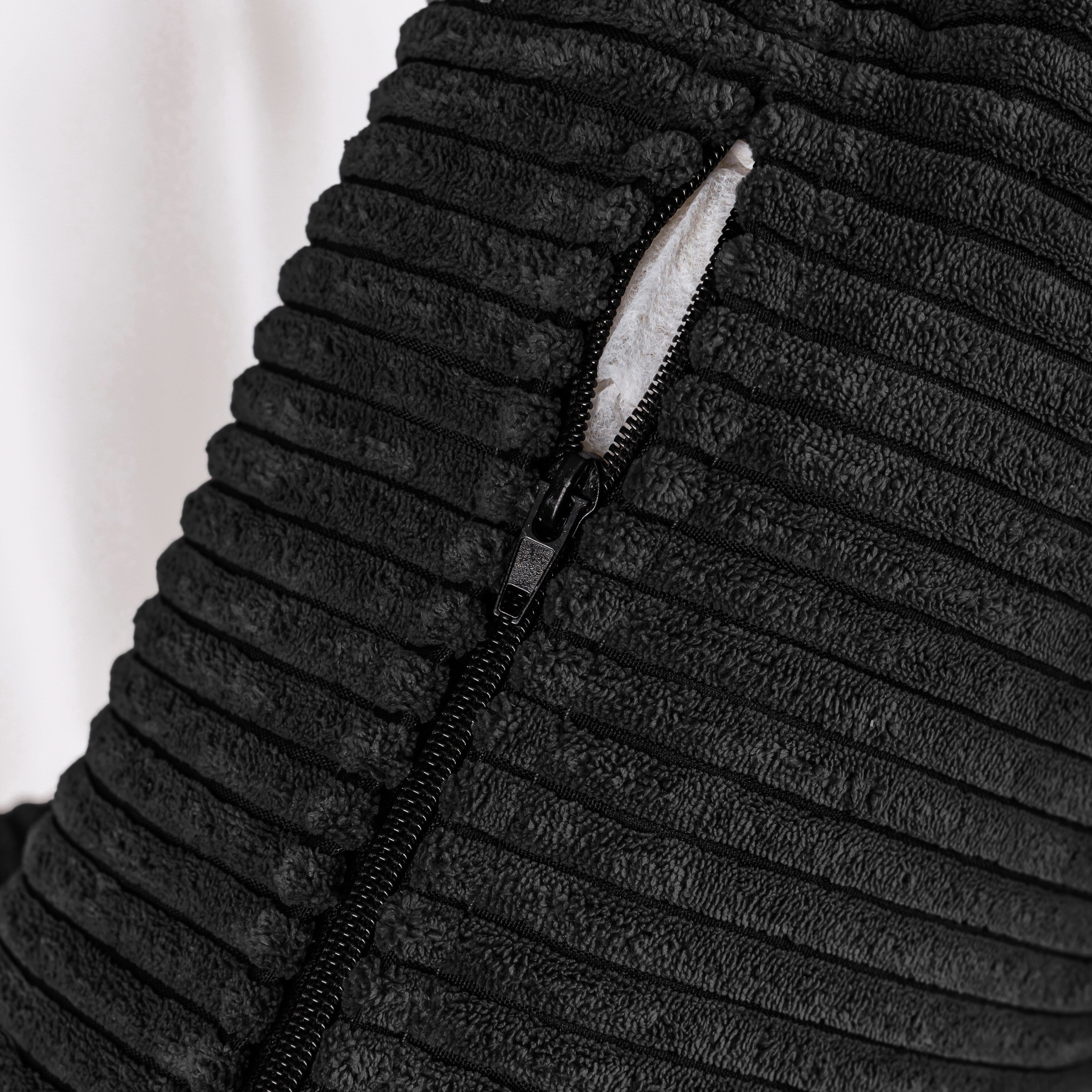 Canapé 3 places en velours côtelé 72,64 avec coussins en éponge haute densité et à ressorts