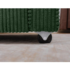 Canapé 3 places en velours côtelé 72,64 avec coussins en éponge haute densité et à ressorts