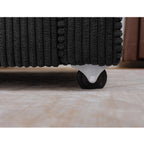 Canapé 3 places en velours côtelé 72,64 avec coussins en éponge haute densité et à ressorts