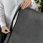 Canapé 3 places en lin 72,64 pouces avec coussins en éponge haute densité pour salon et chambre