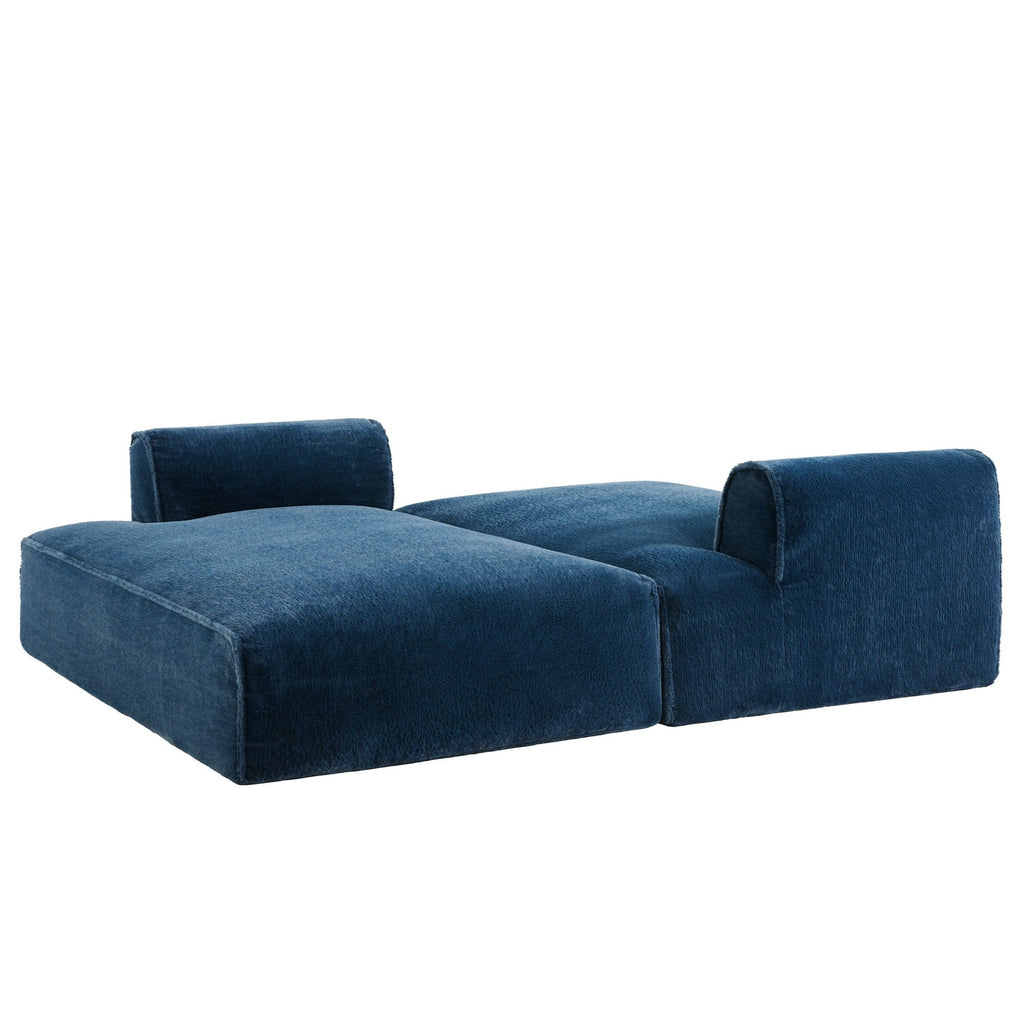 Canapé-lit modulaire surdimensionné de 72 pouces, spacieux et rempli de mousse compressée