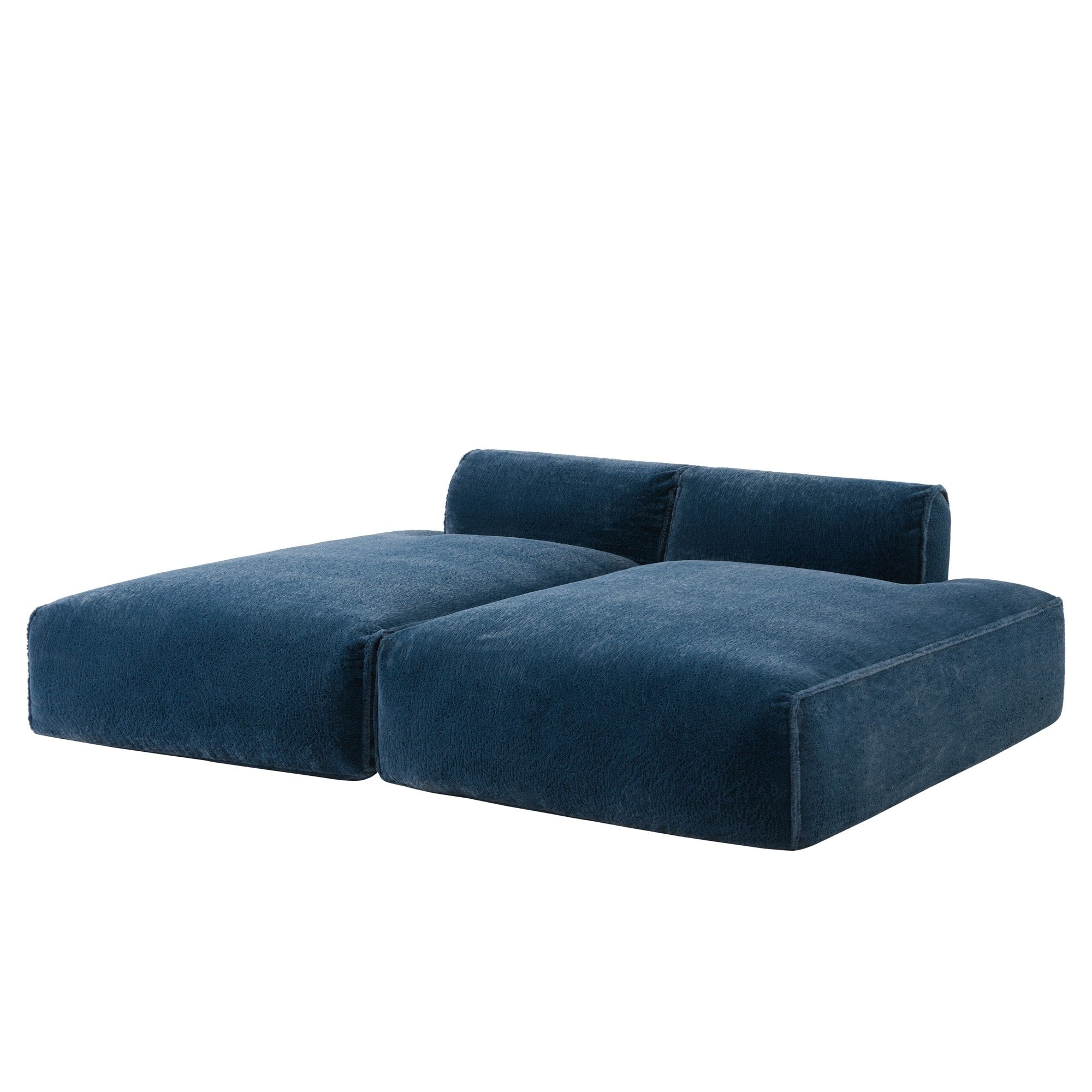 Canapé-lit modulaire surdimensionné de 72 pouces, spacieux et rempli de mousse compressée