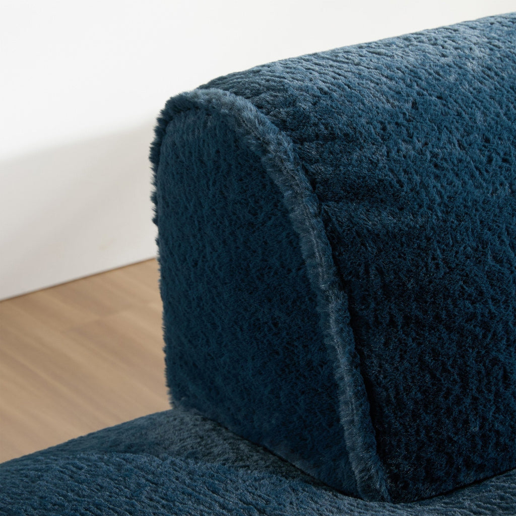 Canapé-lit modulaire surdimensionné de 72 pouces, spacieux et rempli de mousse compressée