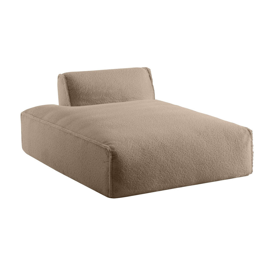 Canapé-lit modulaire surdimensionné de 72 pouces, spacieux et rempli de mousse compressée