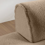 Canapé-lit modulaire surdimensionné de 72 pouces, spacieux et rempli de mousse compressée