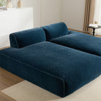 Canapé-lit modulaire surdimensionné de 72 pouces, spacieux et rempli de mousse compressée