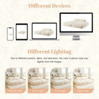 Canapé-lit modulaire surdimensionné de 72 pouces, spacieux et rempli de mousse compressée