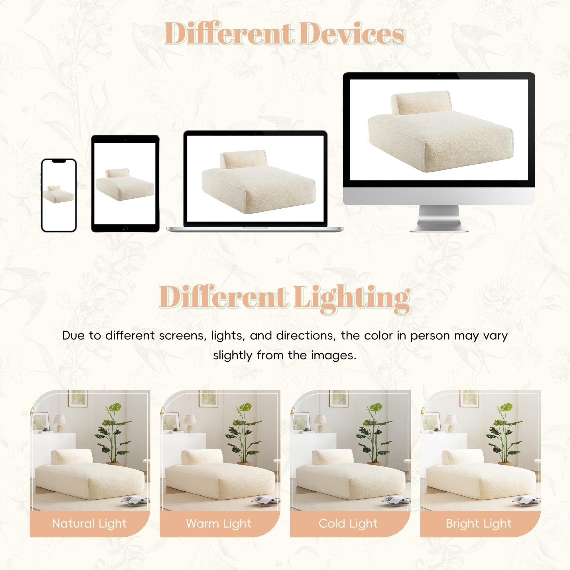 Canapé-lit modulaire surdimensionné de 72 pouces, spacieux et rempli de mousse compressée