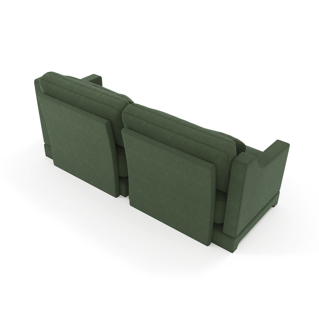 Canapé 3 places en chenille 73,2 avec 2 coussins lombaires pour le salon