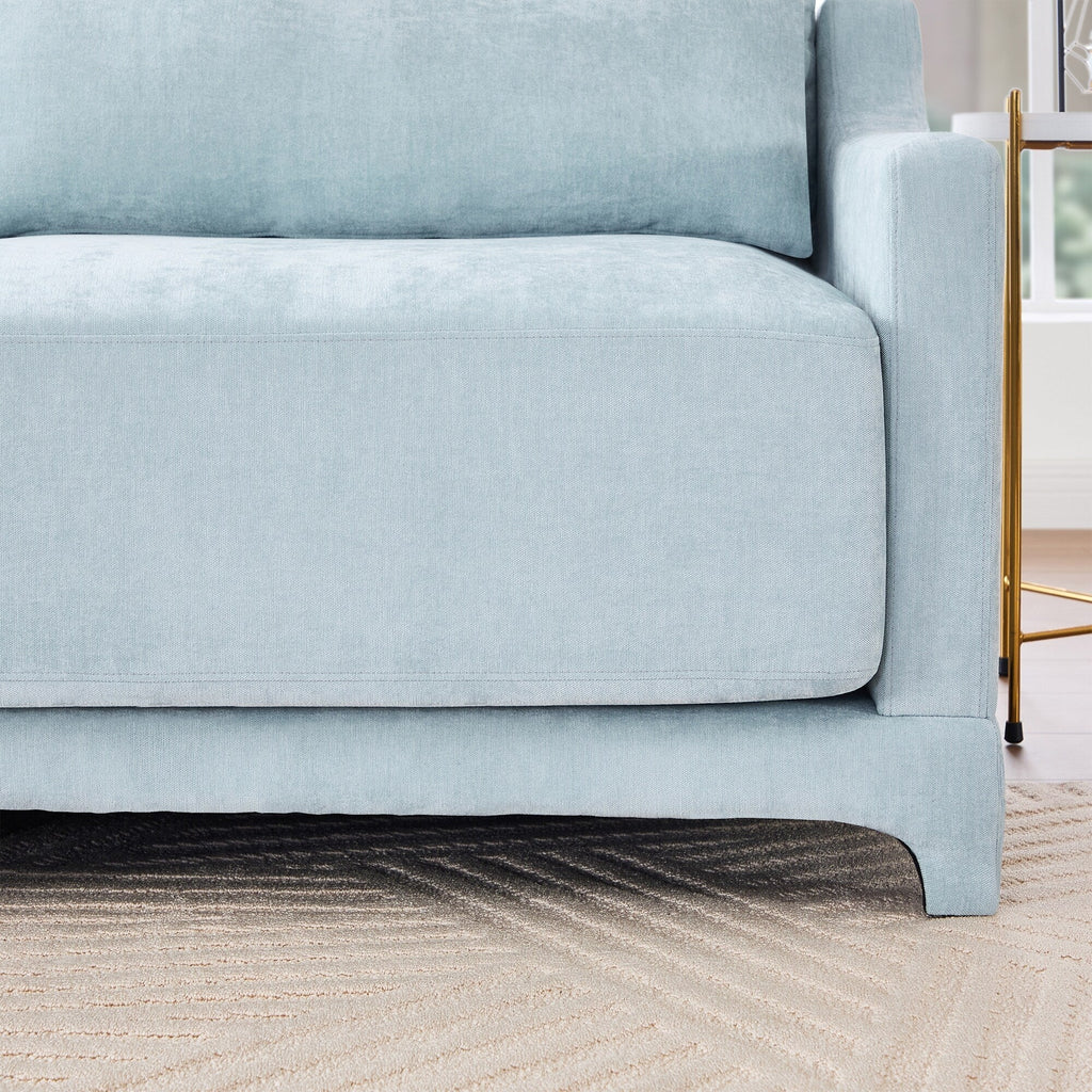 Canapé 3 places en chenille 73,2 avec 2 coussins lombaires pour le salon