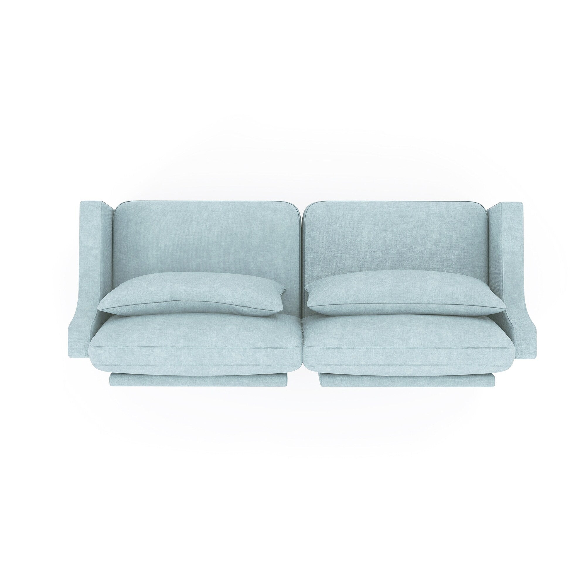 Canapé 3 places en chenille 73,2 avec 2 coussins lombaires pour le salon