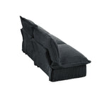 Canapé 3 places sans accoudoirs en velours côtelé 73,2 pouces profond pour salon et chambre