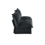 Canapé 3 places sans accoudoirs en velours côtelé 73,2 pouces profond pour salon et chambre