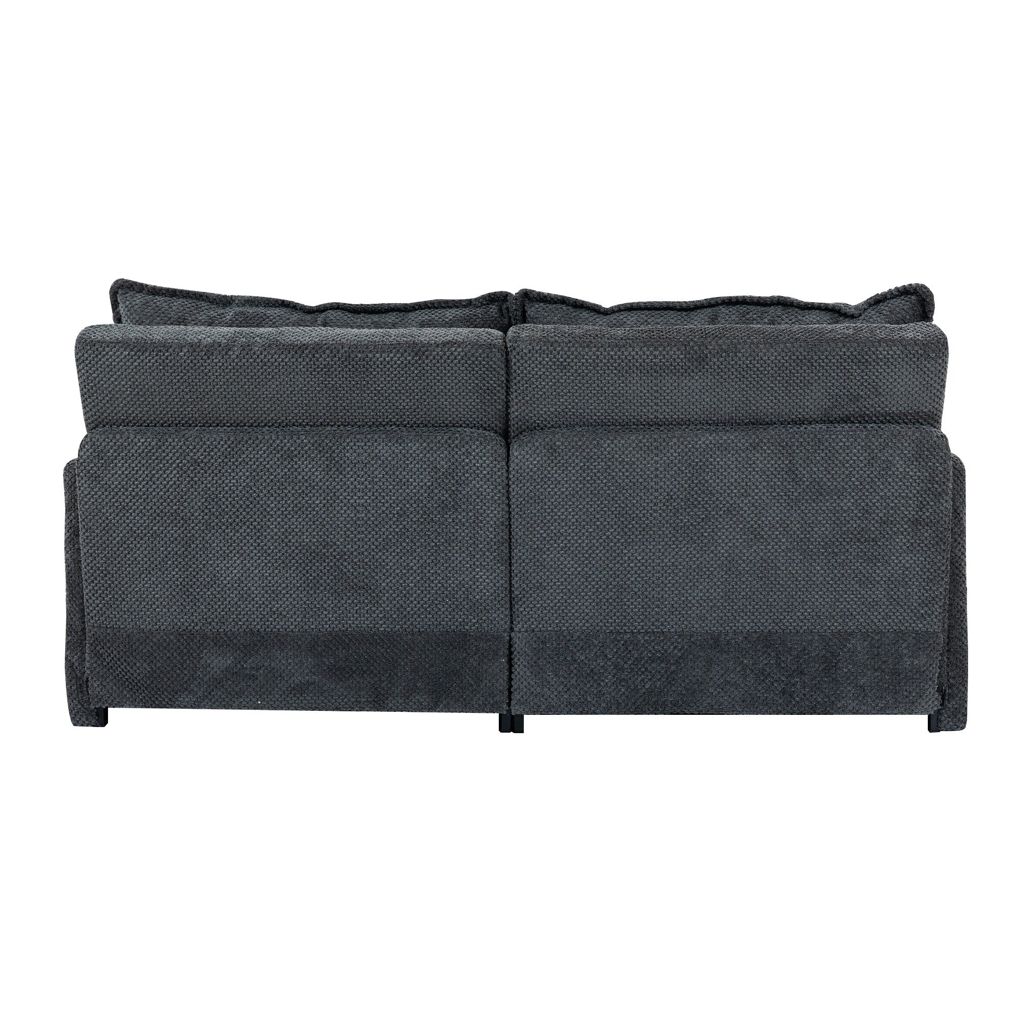 Canapé-lit convertible 3 en 1 en velours côtelé de 73,6 po avec lit gigogne, ports de chargement USB et rangement latéral