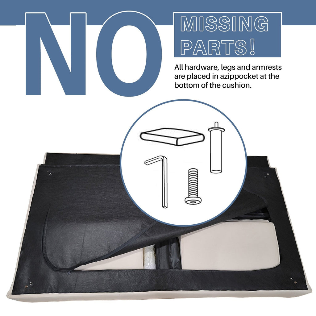 Canapé-lit futon convertible en lin pour une personne (74,41 po) avec dossier réglable (74,41 x 32,68 x 28,94 po)