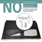 Canapé-lit futon convertible en lin pour une personne (74,41 po) avec dossier réglable (74,41 x 32,68 x 28,94 po)