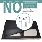 Canapé-lit futon convertible en lin pour une personne (74,41 po) avec dossier réglable (74,41 x 32,68 x 28,94 po)