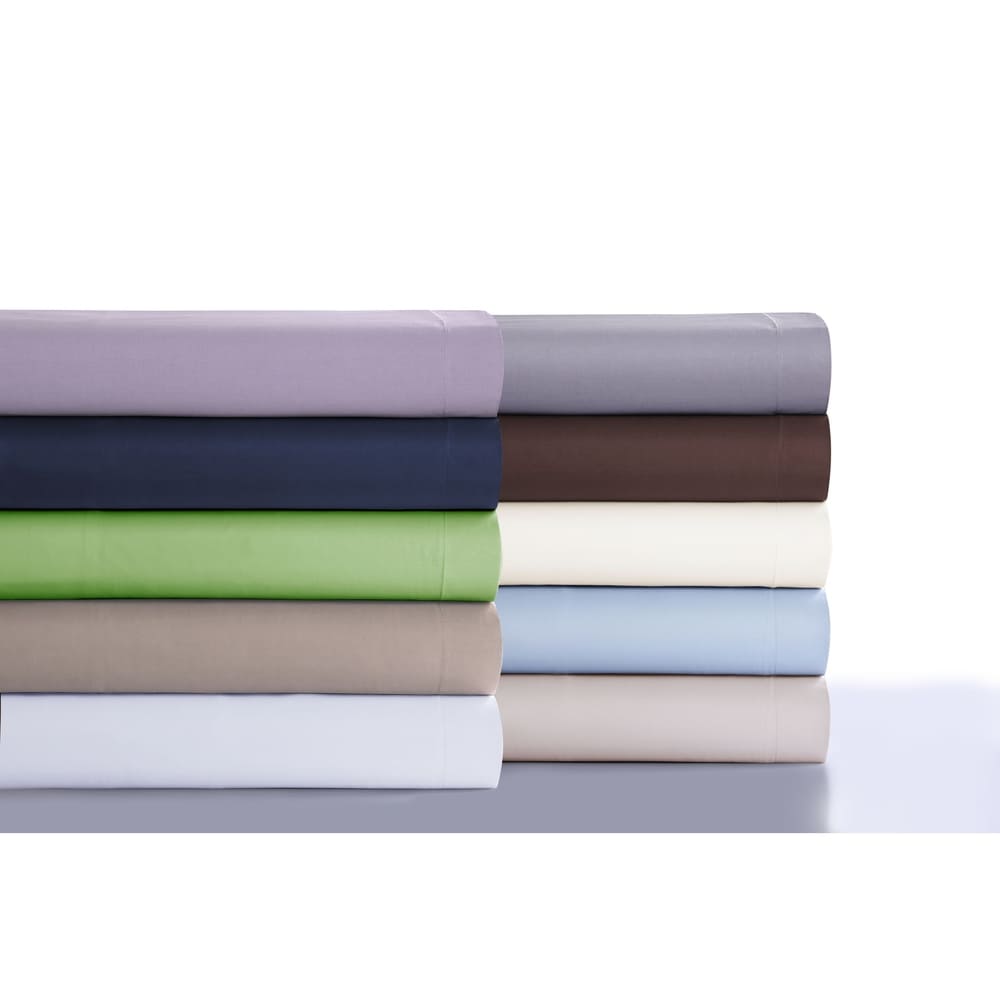 Parure de lit surdimensionnée en satin de coton 750 fils