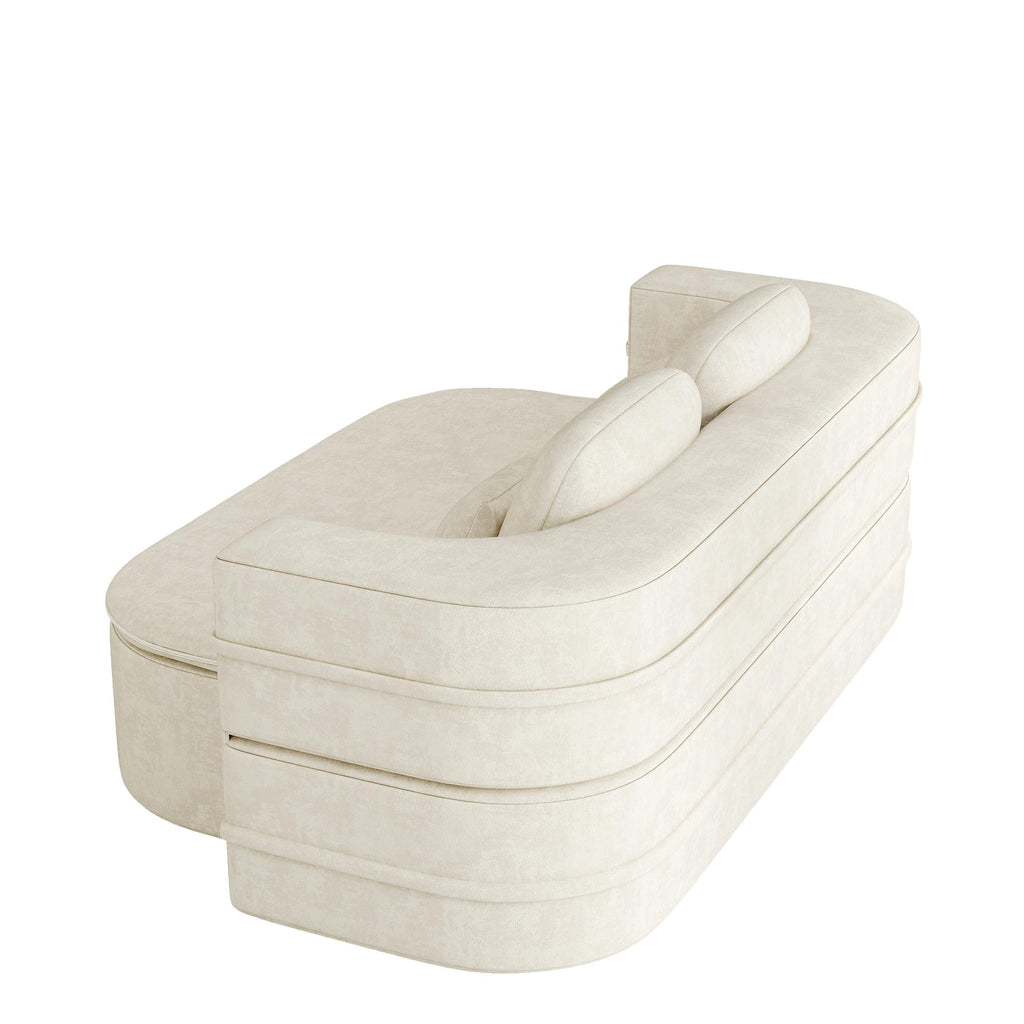 Canapé-lit convertible de 75 pouces avec couverture, canapé de sol, canapé de salon pour salon