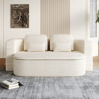 Canapé-lit convertible de 75 pouces avec couverture, canapé de sol, canapé de salon pour salon