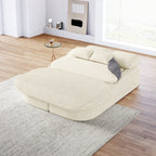 Canapé-lit convertible de 75 pouces avec couverture, canapé de sol, canapé de salon pour salon