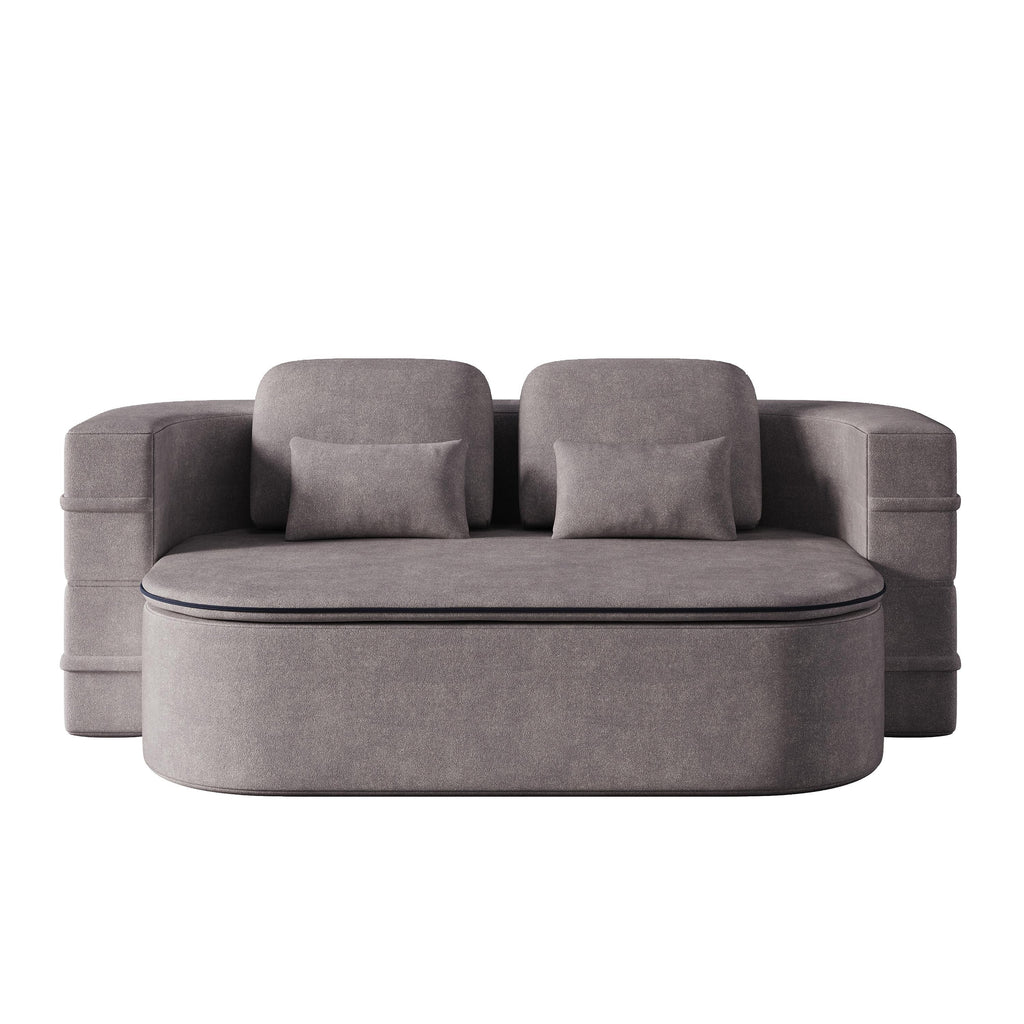 Canapé-lit convertible de 75 pouces avec couverture, canapé de sol, canapé de salon pour salon