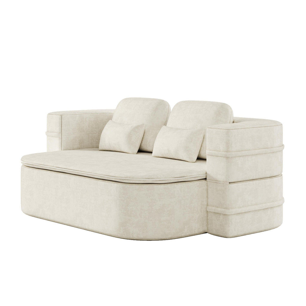 Canapé-lit convertible de 75 pouces avec couverture, canapé de sol, canapé de salon pour salon