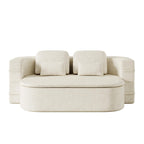 Canapé-lit convertible de 75 pouces avec couverture, canapé de sol, canapé de salon pour salon