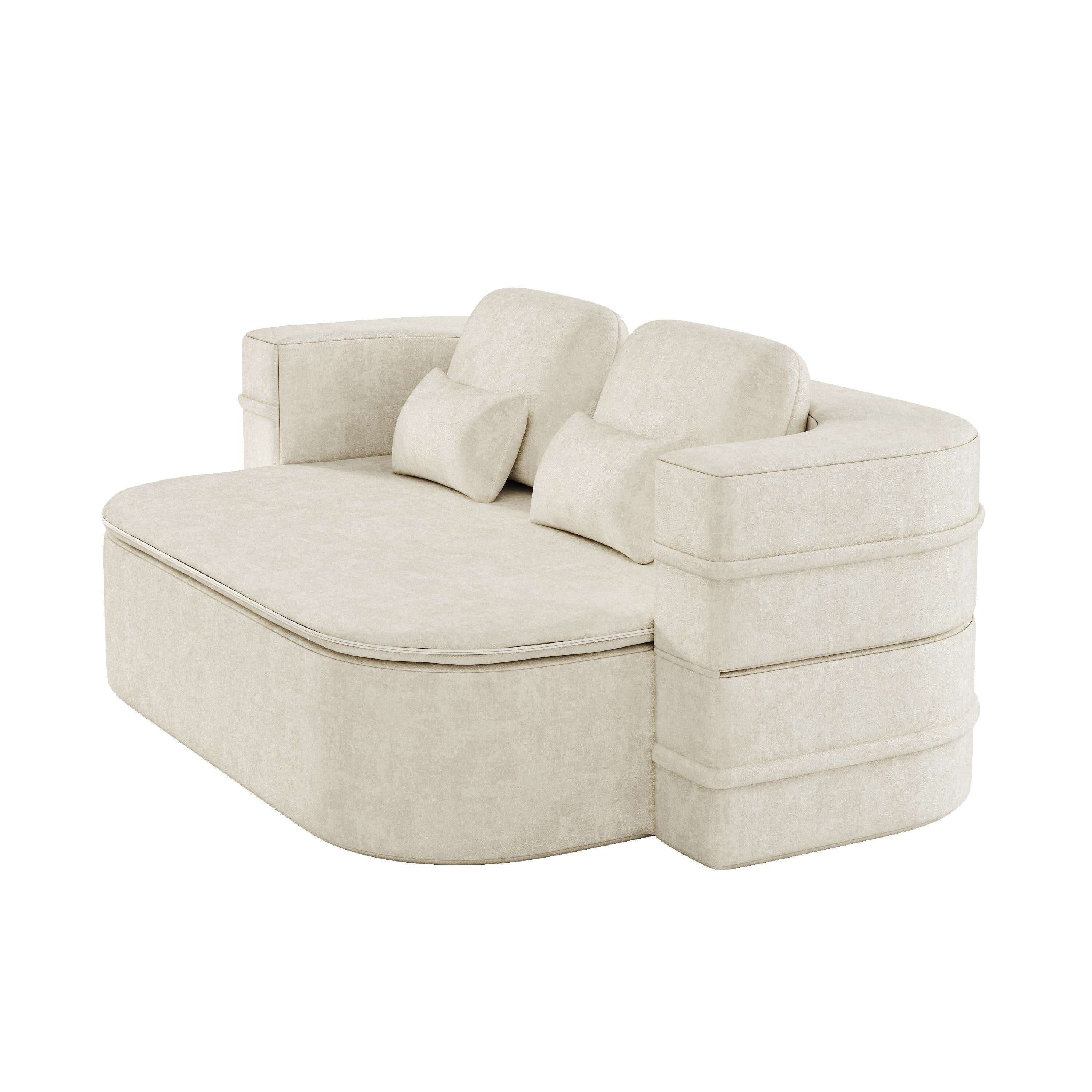 Canapé-lit convertible de 75 pouces avec couverture, canapé de sol, canapé de salon pour salon